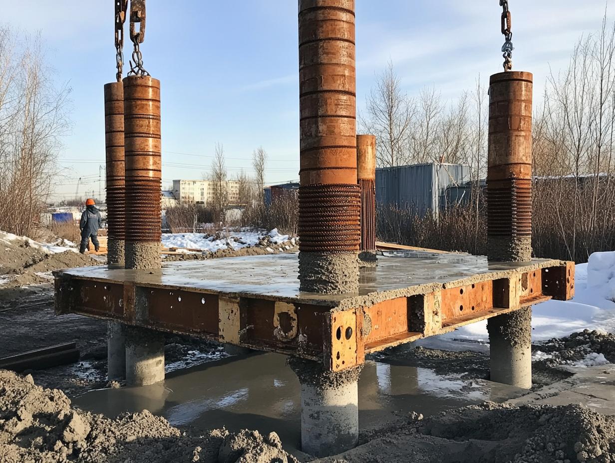 Преимущества и недостатки свайно-ростверкового фундамента для кирпичного дома