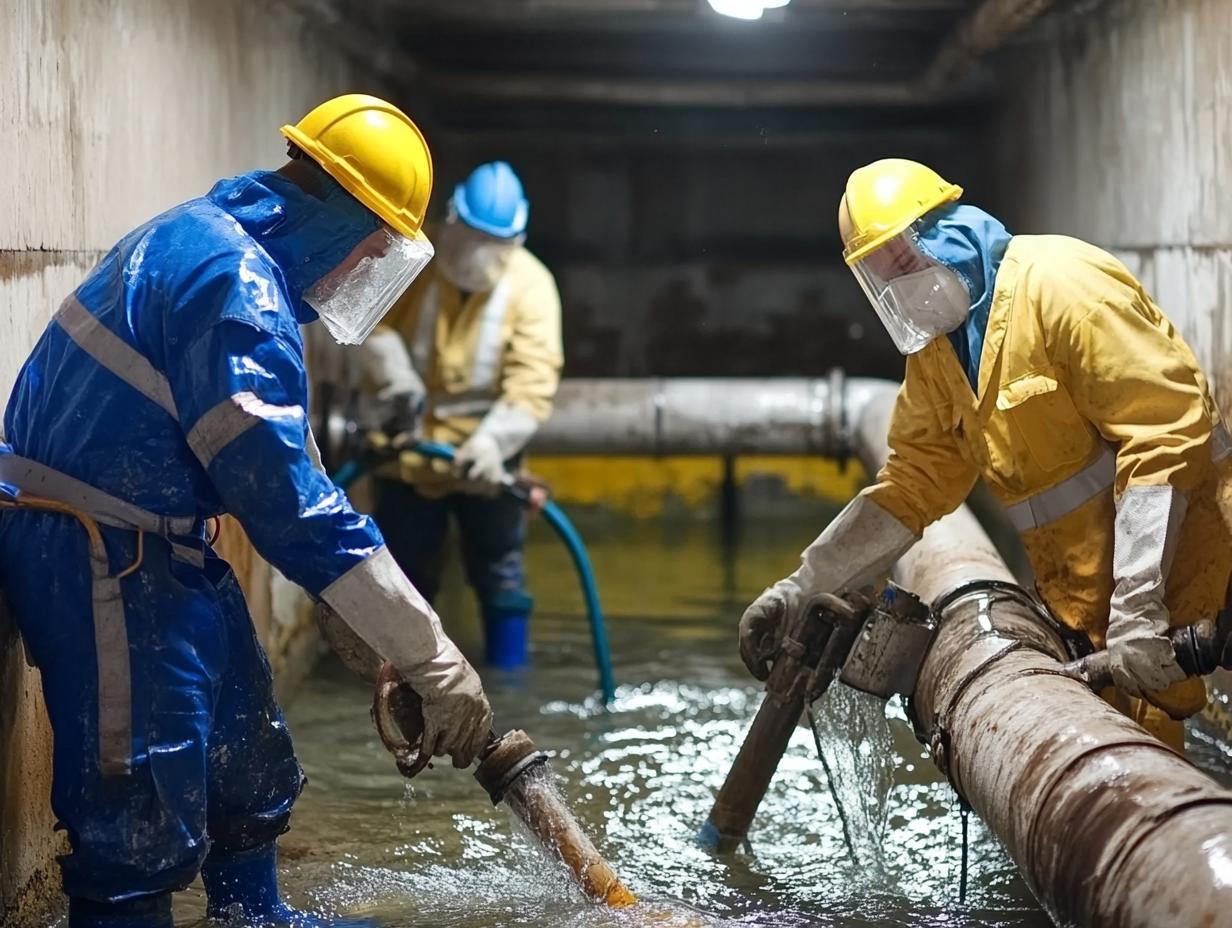 Аварийная прочистка канализации