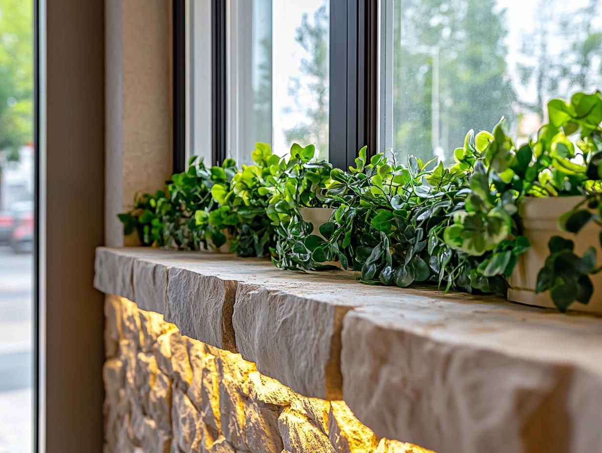 Изготовление подоконников из искусственного камня