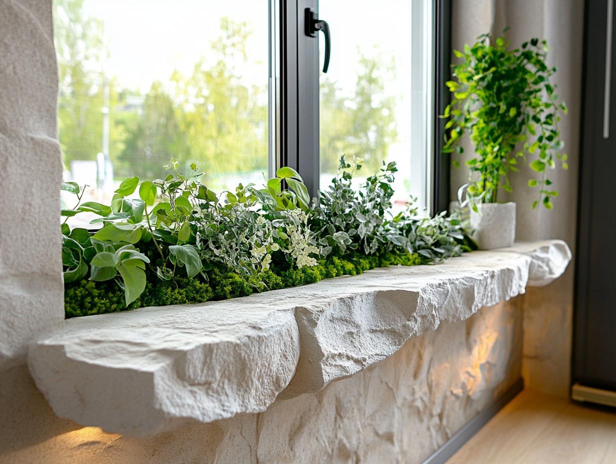 Изготовление подоконников из искусственного камня